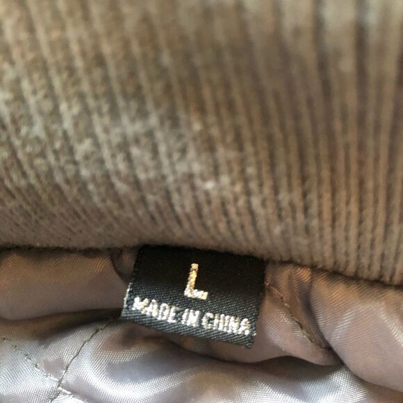 Soho Babe Jacket lined, full zip, pockets, belt, hood Gray Large - Picture 4 of 14